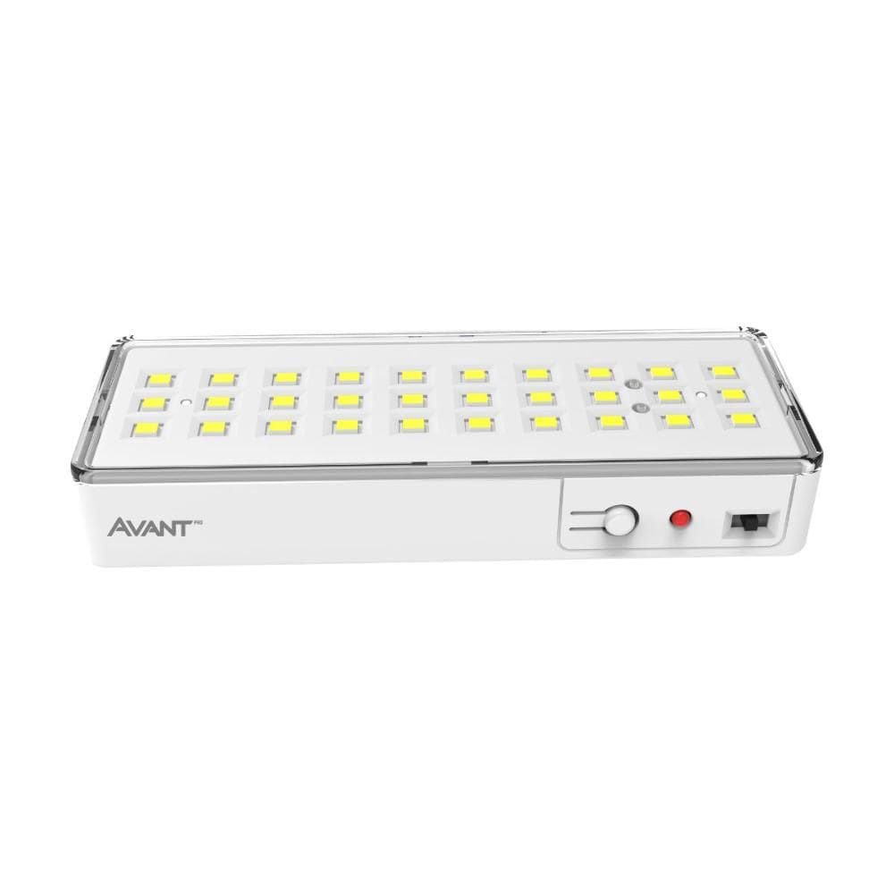 Luminária Emergência Led Barra Avant 1W 6000K Bivolt Branca