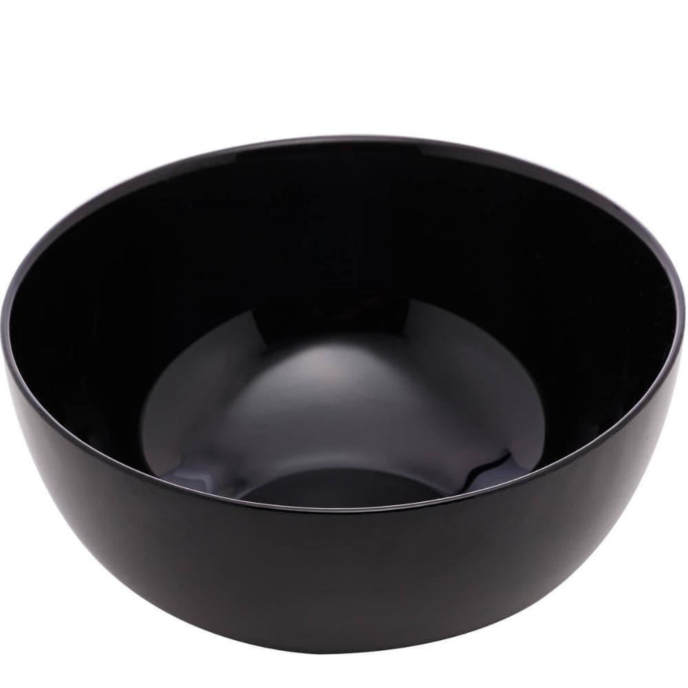 Bowl de Vidro 300ml Tigela Cumbuca Preta Shimeji Opalino Diwali Sobremesa
