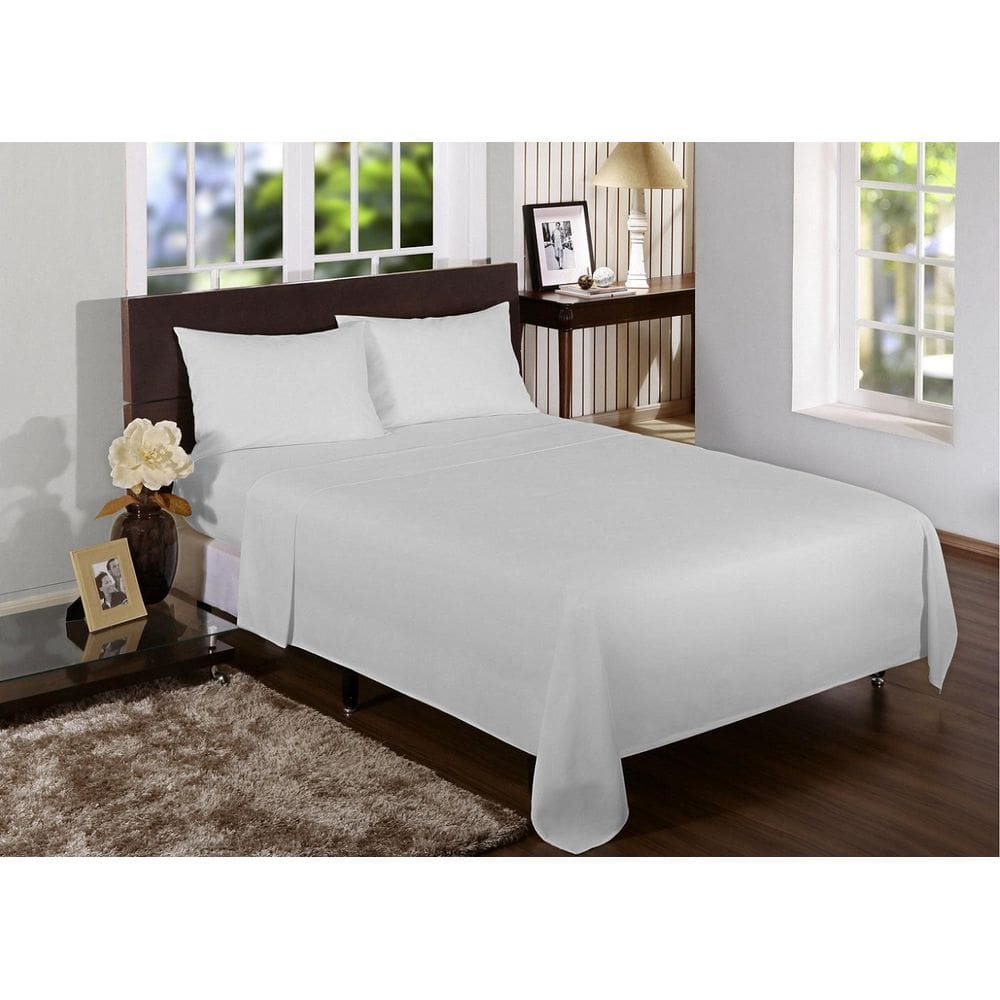 Jogo Lençol Solteiro King 4 Peças 2,03X0,96X25Cm 180 Fios