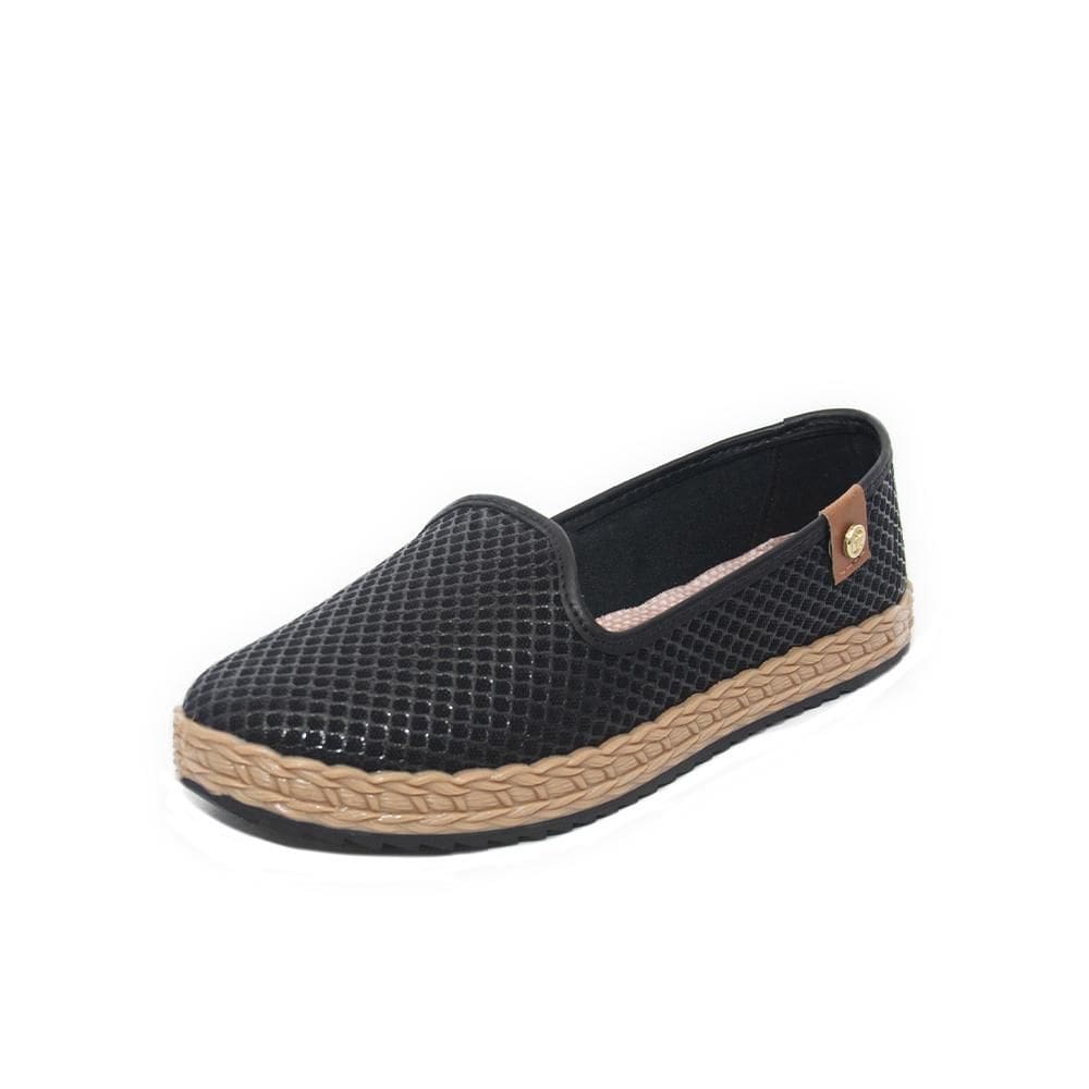 Sapatilha Feminina Moleca Flatform REF: 5696304 LONA LOSANGO