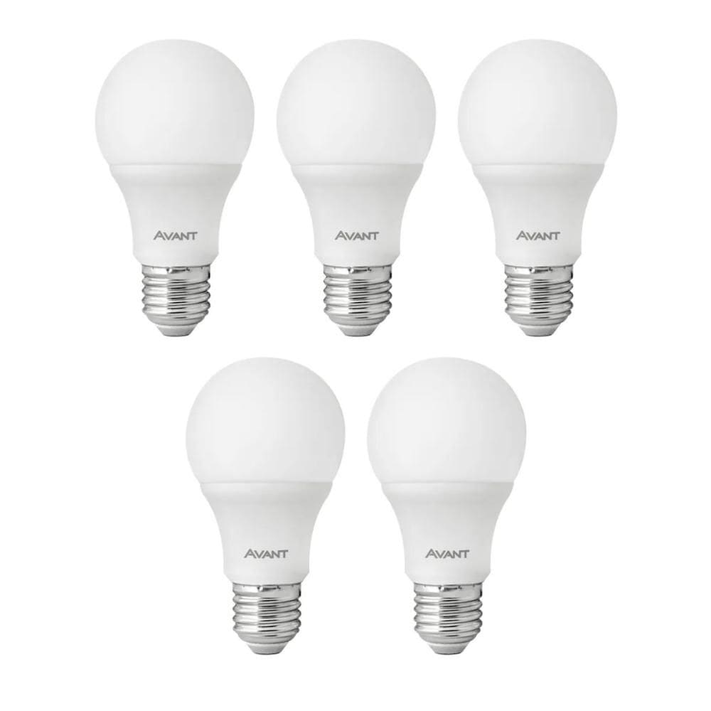 Lâmpada Led Avant 4,8W 6500k E27 Bivolt 5 Unidades
