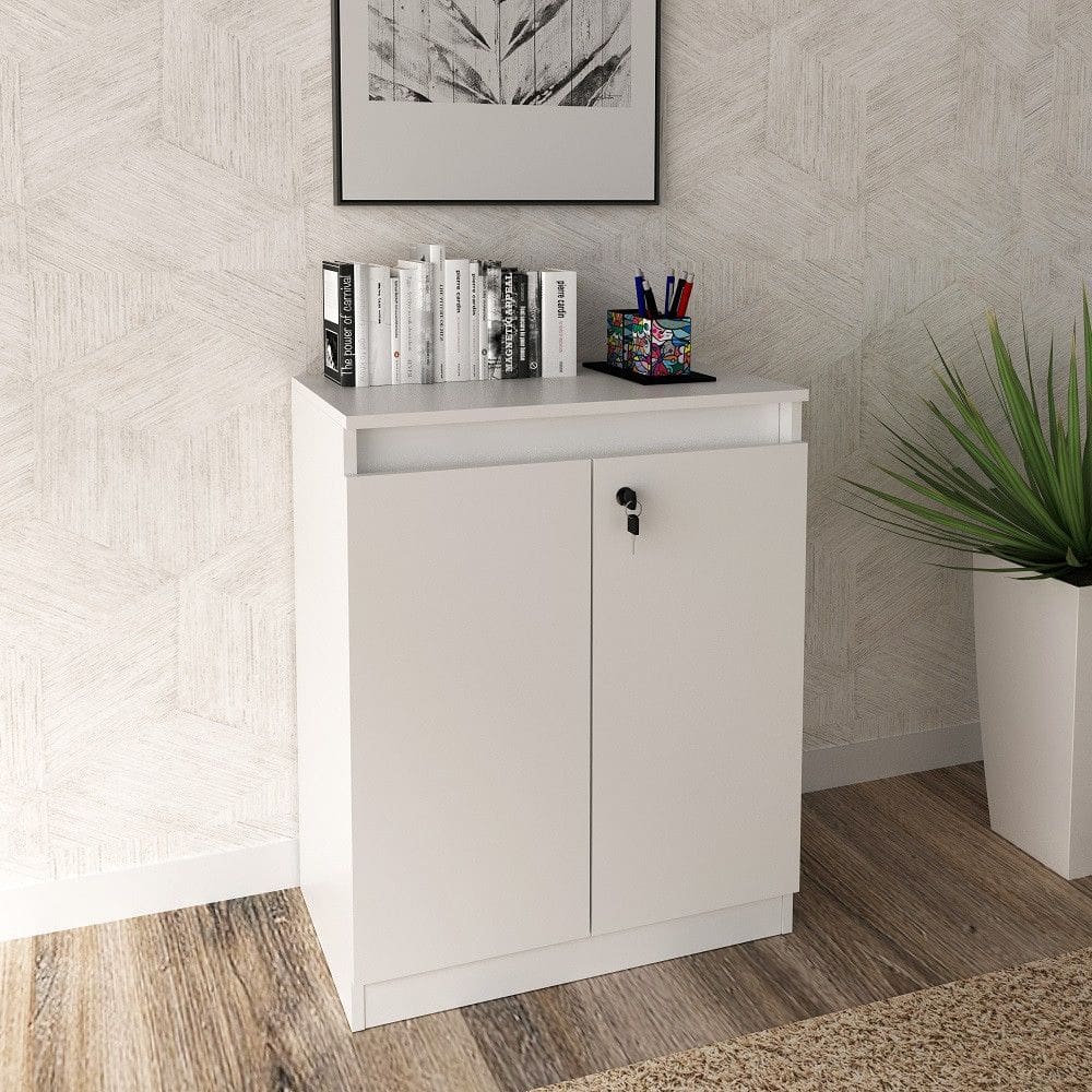 Balcão para Escritório 2 Portas com Chave ME4149 Tecnomobili