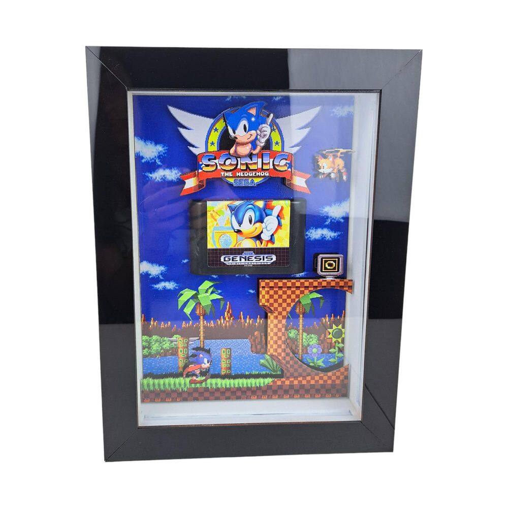 Quadro Decorativo Sonic The Hedgehog 3D