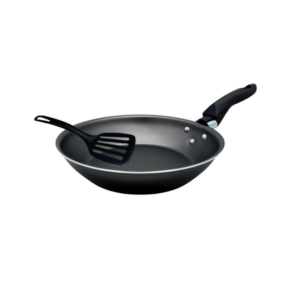 Frigideira Francesa Antiaderente Teflon 20 Cm Cor Preta