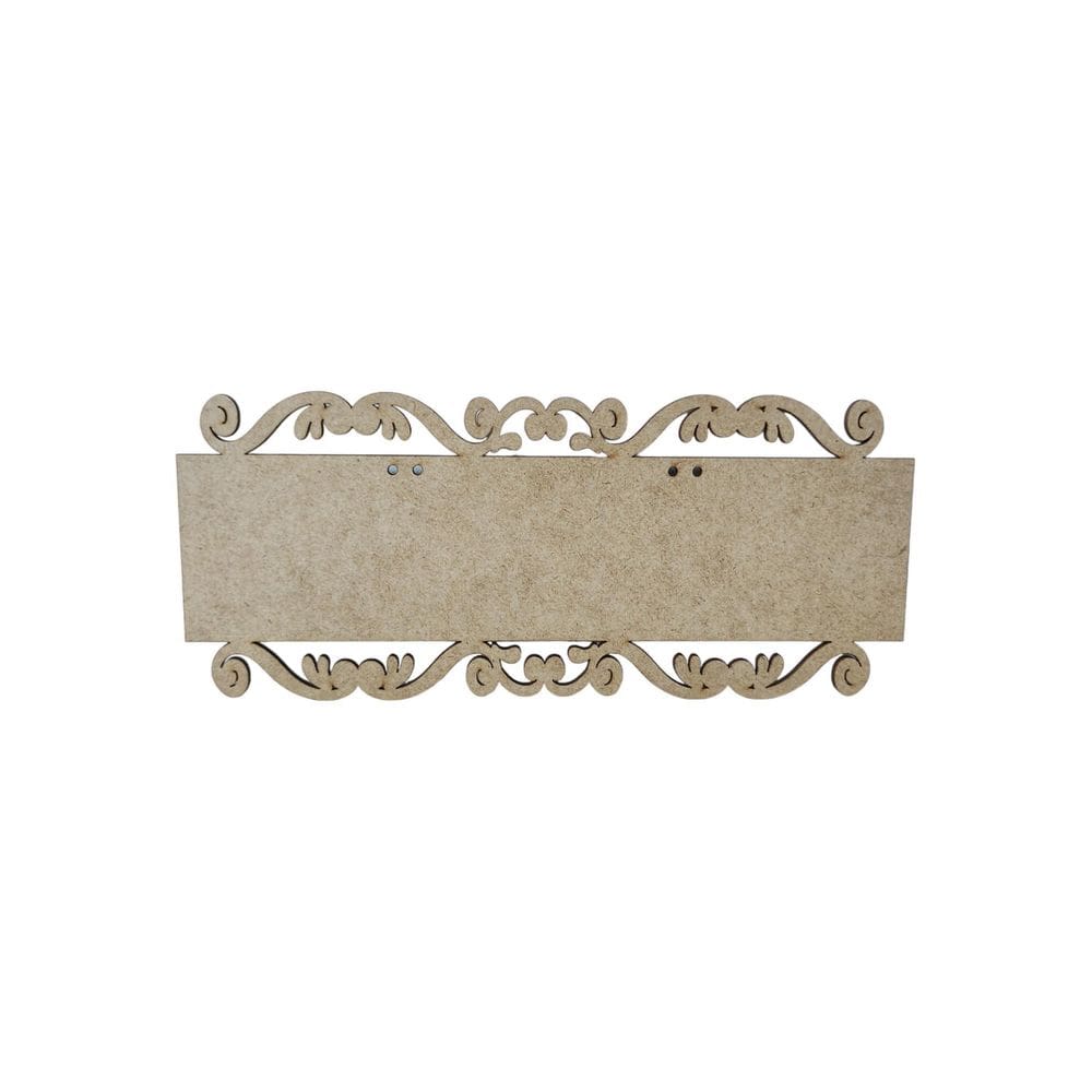 Placa Mdf Cru Artesanato Design Retangular Liso 30Cm