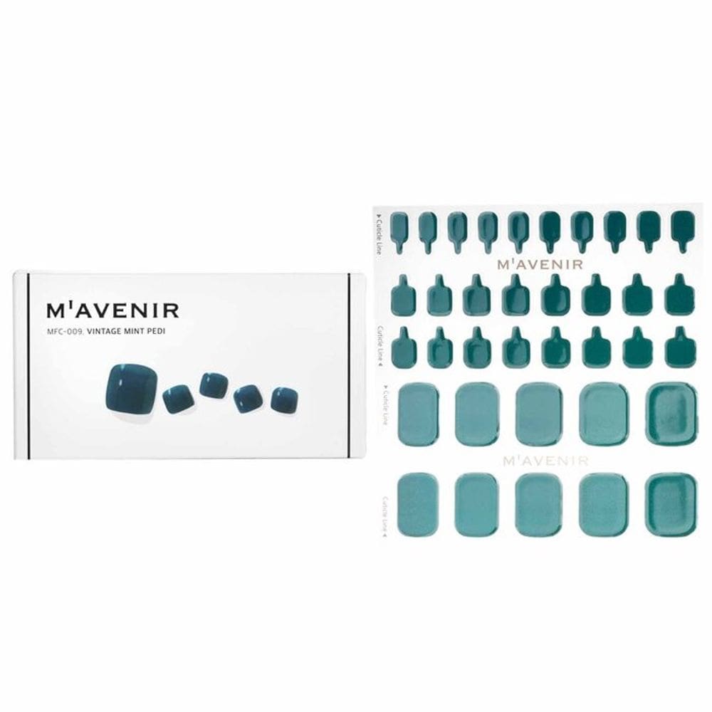 Adesivo de unhas Mavenir Vintage Mint Pedi Green