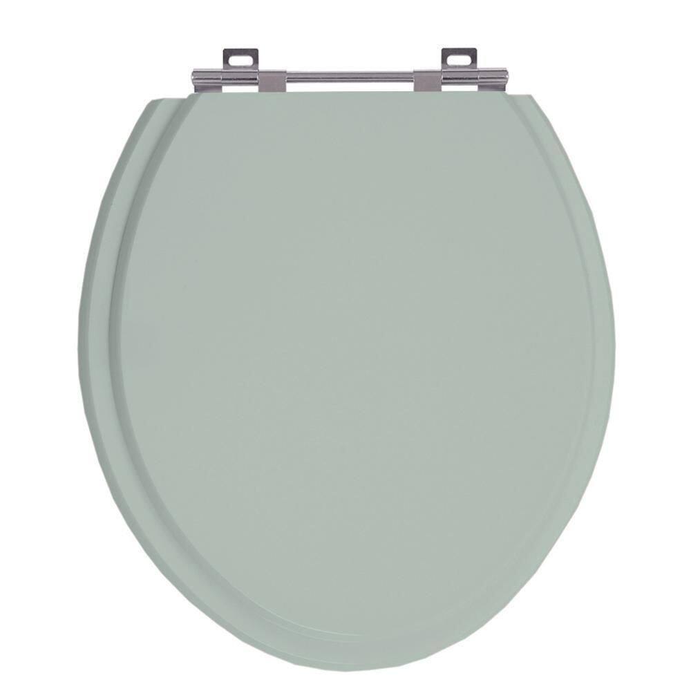 Assento Sanitário Universal Vaso Oval Verde Malva Em Mdf