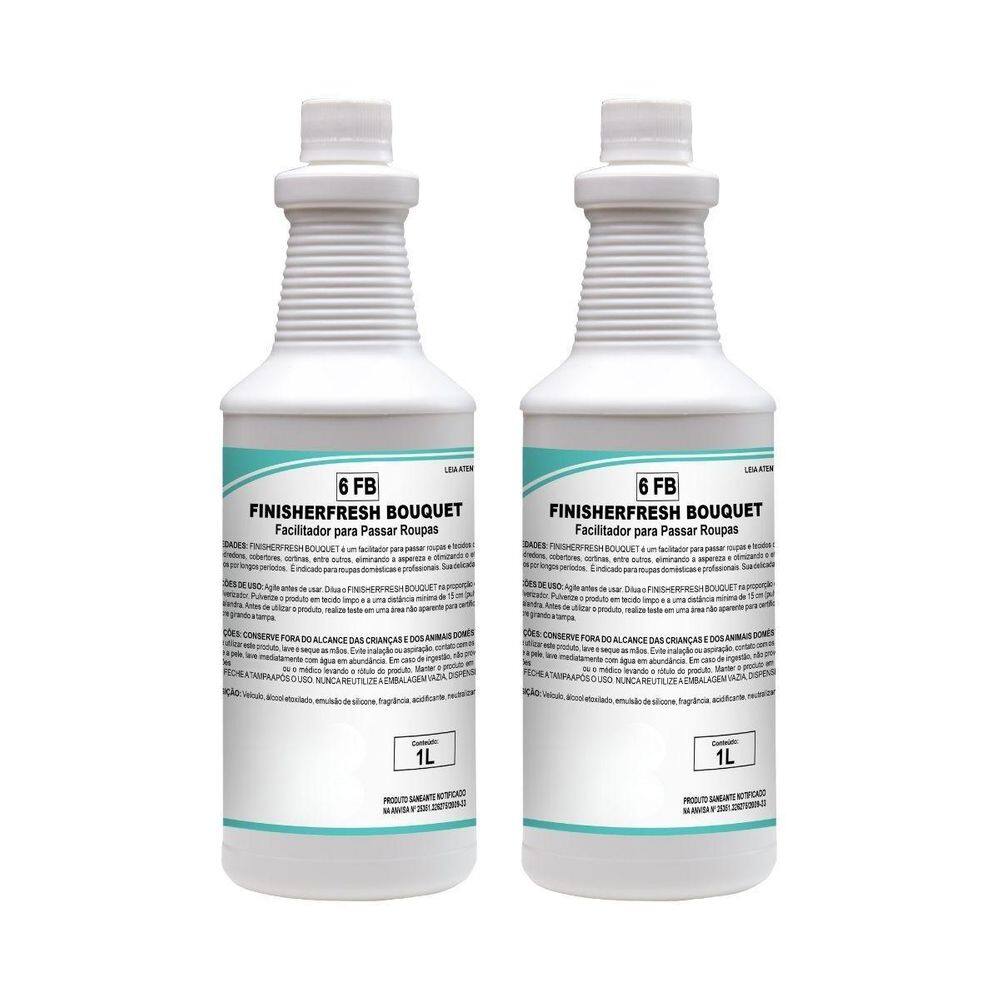 Kit 2 Finalizador Passadoria Tecido Finisherfresh Bouquet 1L