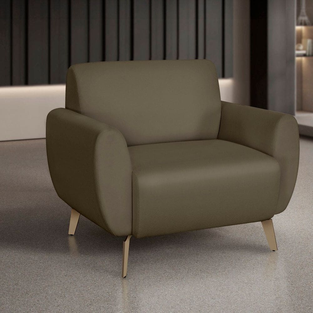 Poltrona para Sala de Estar Jade Marrom