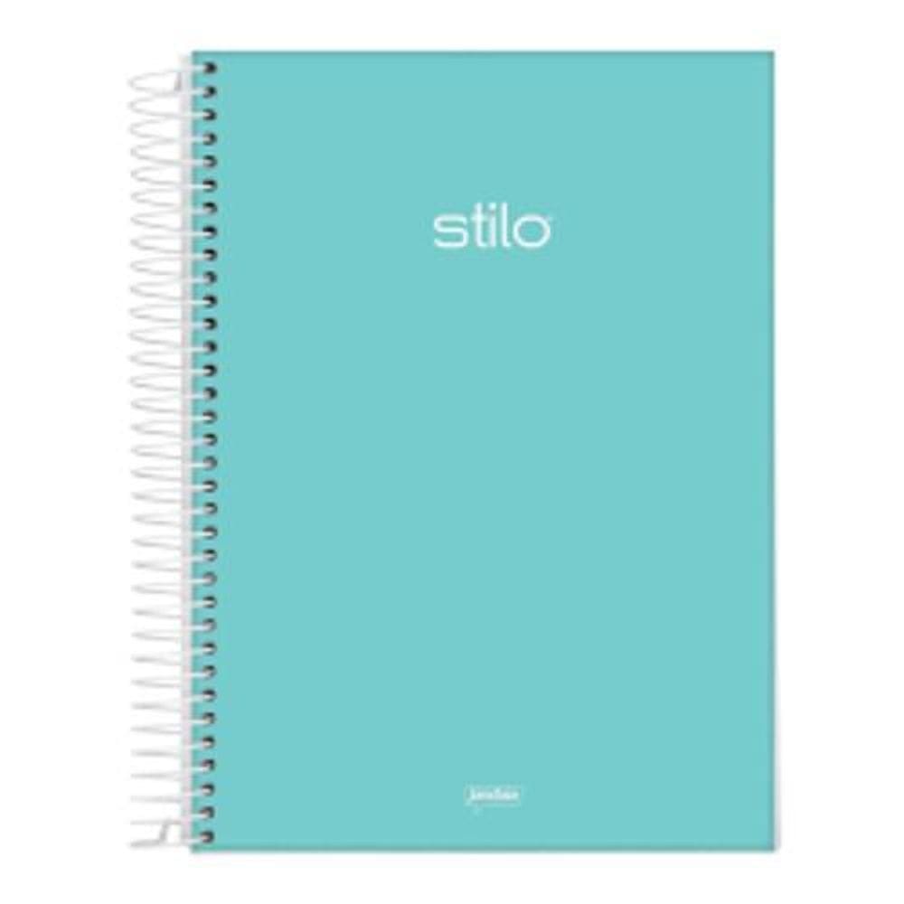 Caderno Universitário Capa Dura 01 Matéria 80 Folhas Jandaia Stilo Pastel Verde