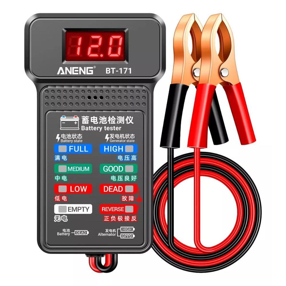 Testador Medidor Teste De Bateria Alternador 12V Automotivo
