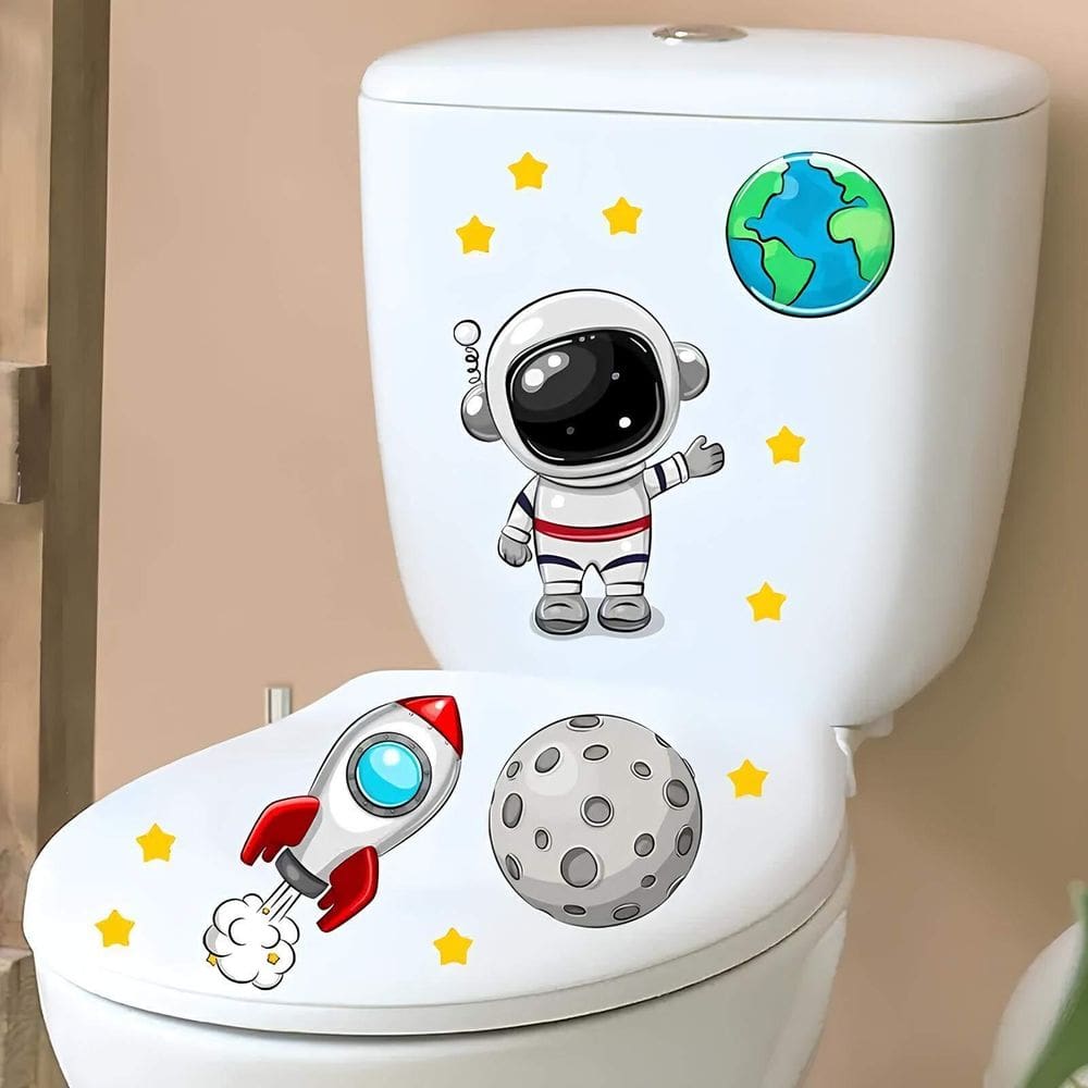 Adesivo Para Vaso Sanitário Astronauta
