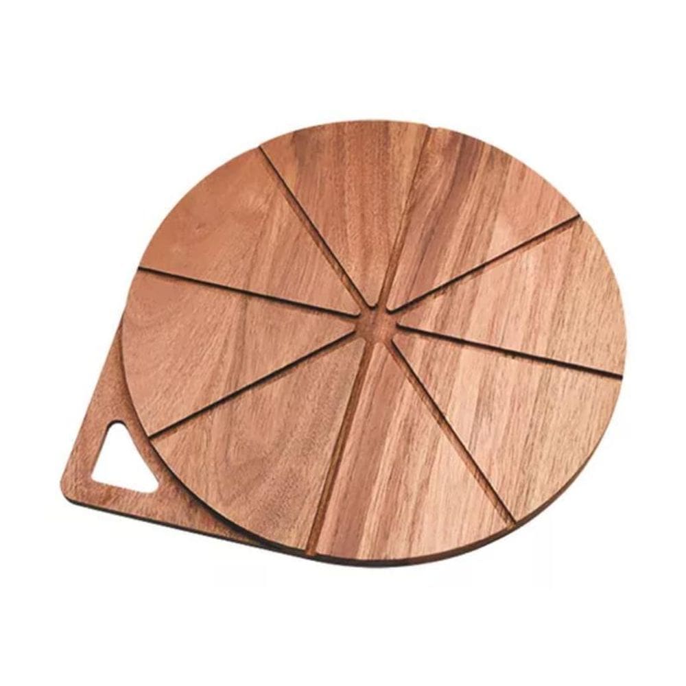 Tábua Para Pizza Mimo Dm24024 Acácia Marrom