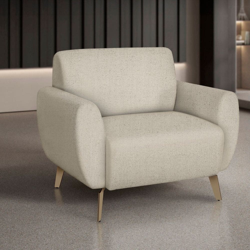 Poltrona para Sala de Estar Jade Alta Qualidade Marfin