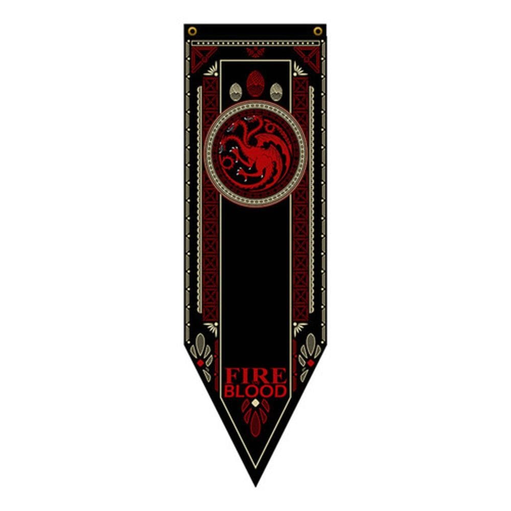 Bandeira Flâmula Com Brasão Casa Targaryen Game Of Thrones