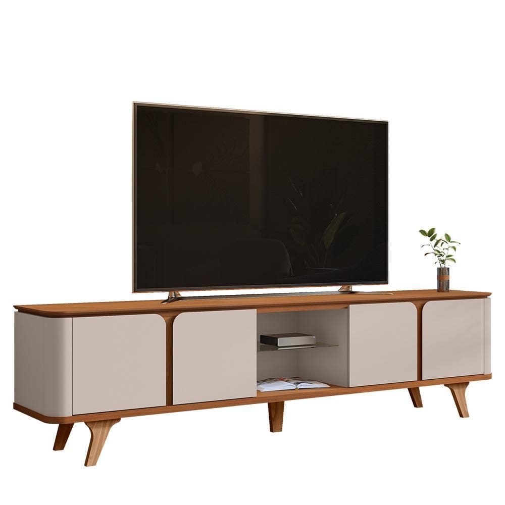 Rack Bancada Roma 217cm para TV até 60” - Casa D