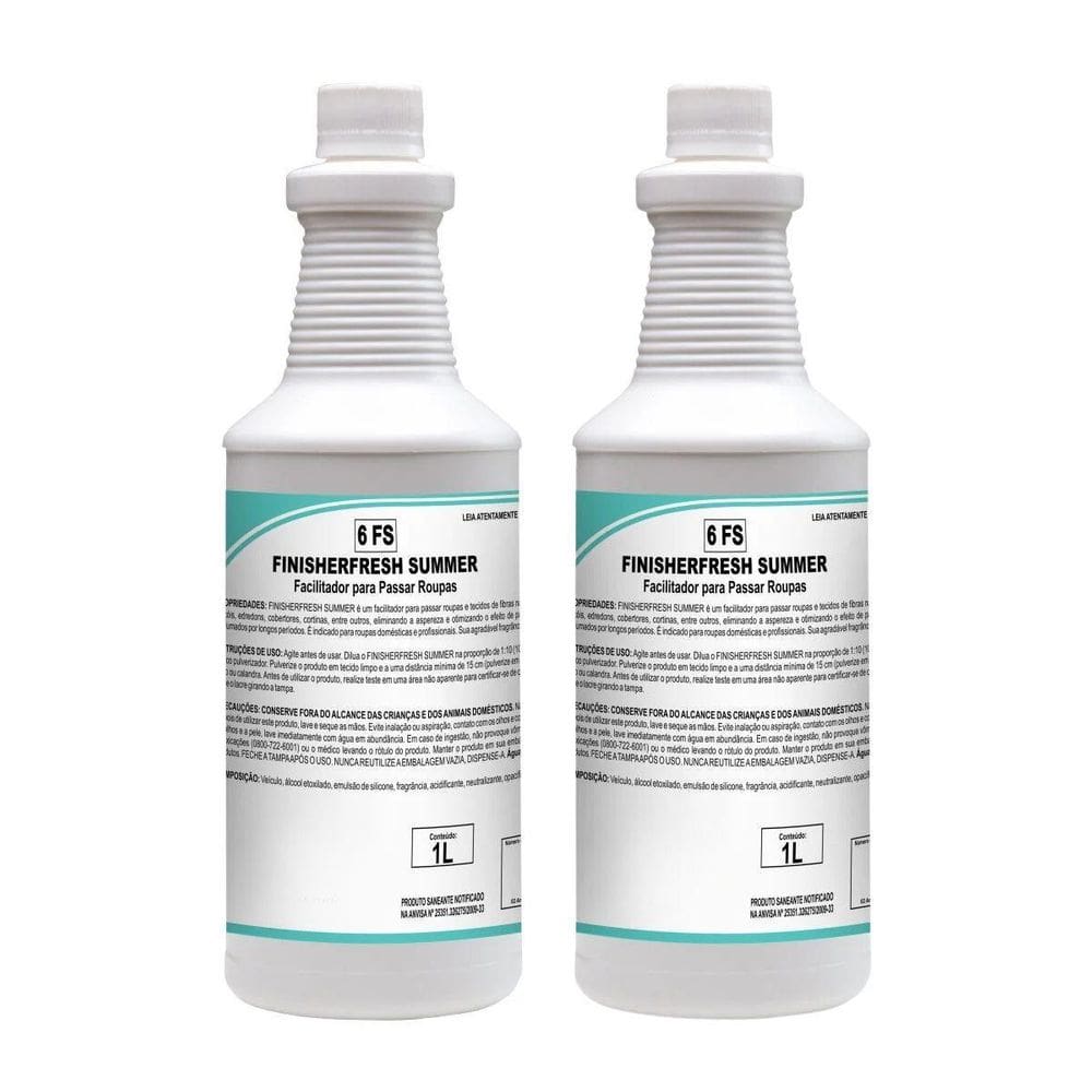 Kit 2 Finalizador Passadoria Tecidos Finisherfresh Summer 1L