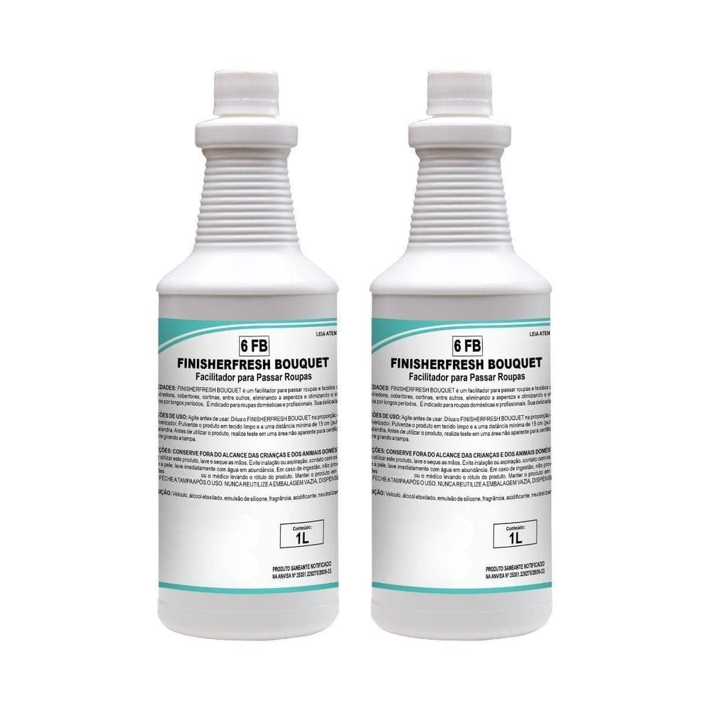 Kit 2 Finalizador Passadoria Tecido Finisherfresh Bouquet 1L