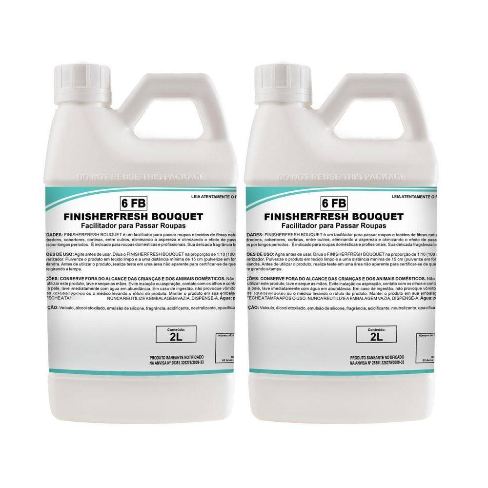 Kit 2 Finalizador Passadoria Tecido Finisherfresh Bouquet 2L
