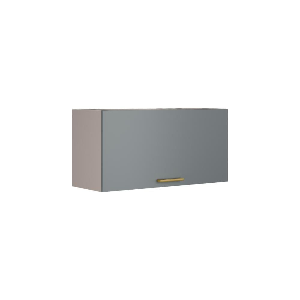 Armário Aéreo de Cozinha Fendi e Gris 1 Porta Essence