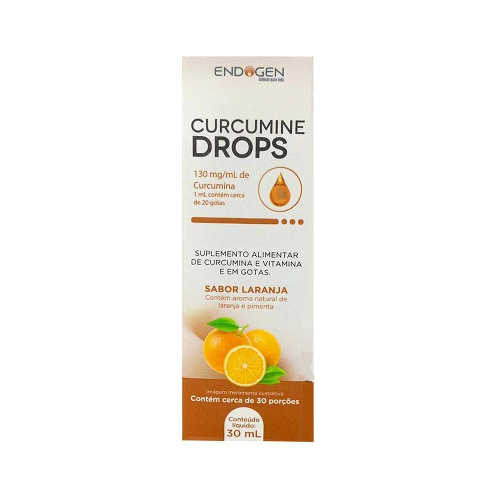 Curcumina Em Gotas Sabor Laranja Curcumine Drops 30Ml