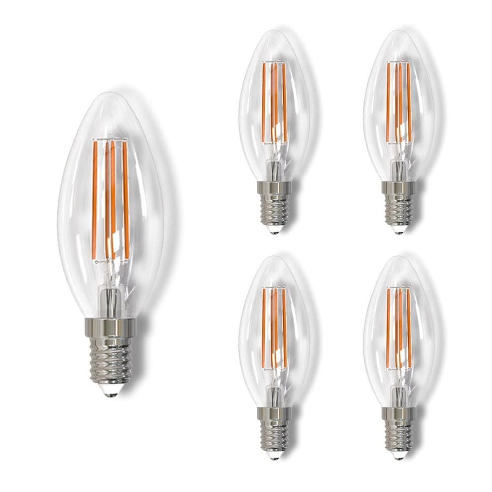 Lâmpada Led Filamento Avant Clear Vela 4W 6500k E14 5 Und