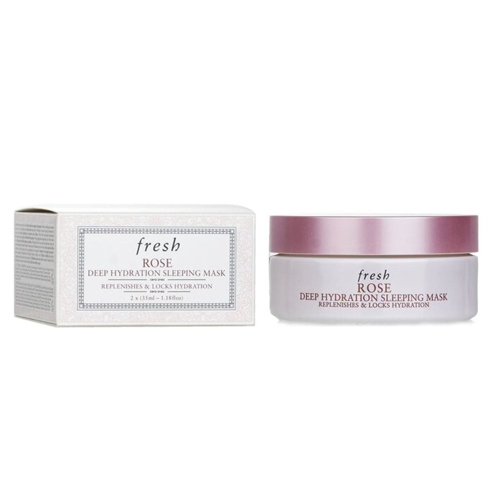 Máscara de dormir Fresh Rose Deep Hydration com água de rosas 50mL - 35 ml