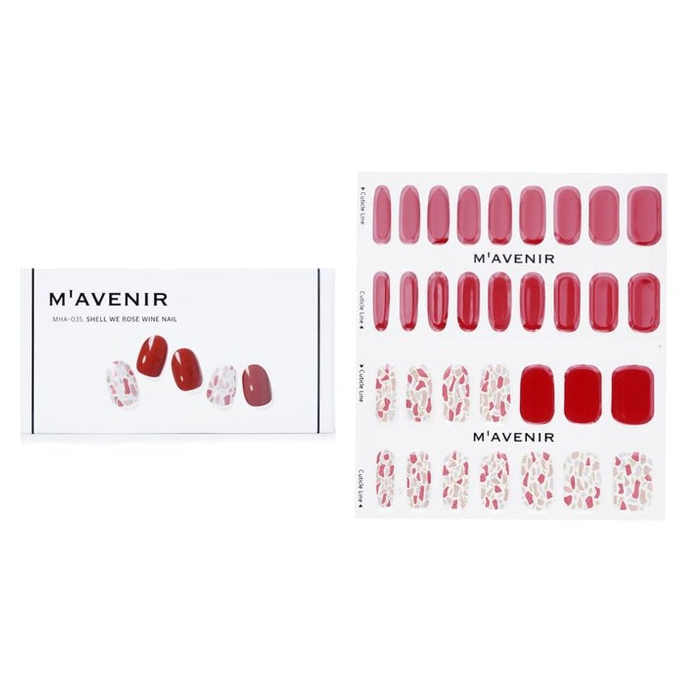 Adesivo de unhas Mavenir Shell We Rose Wine Red
