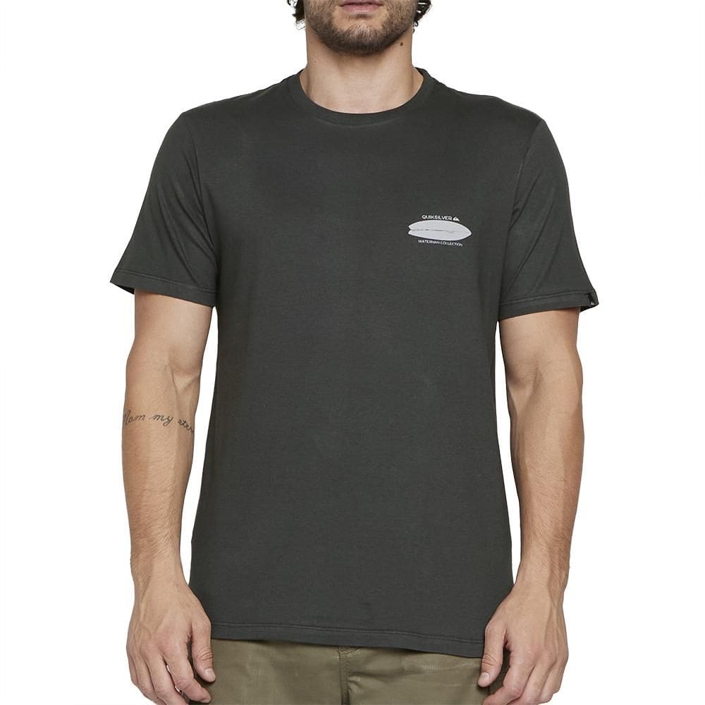 Camiseta Quiksilver Boardpack SM25 Masculina Cinza Escuro
