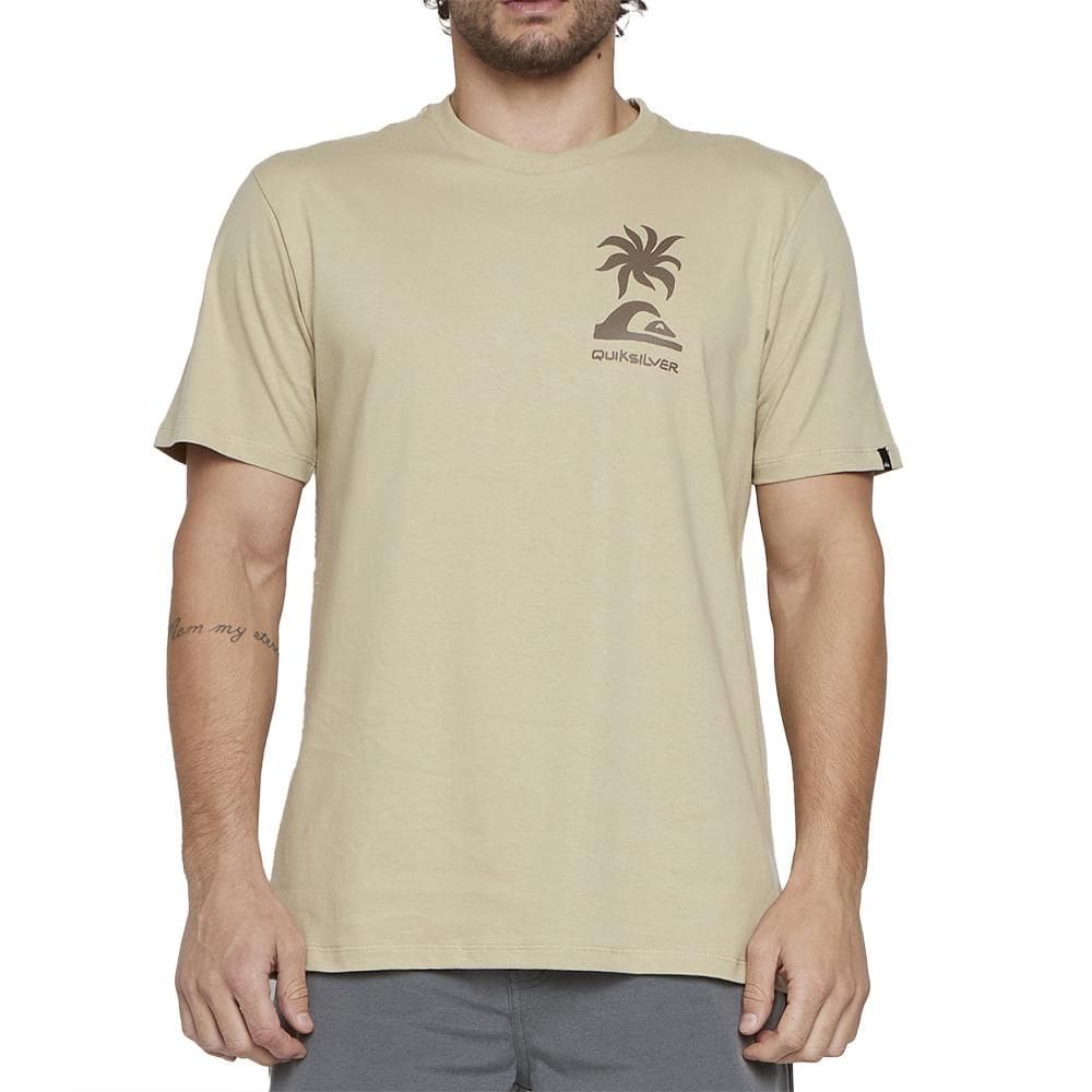 Camiseta Quiksilver Tropical Breeze SM25 Masculina Caqui