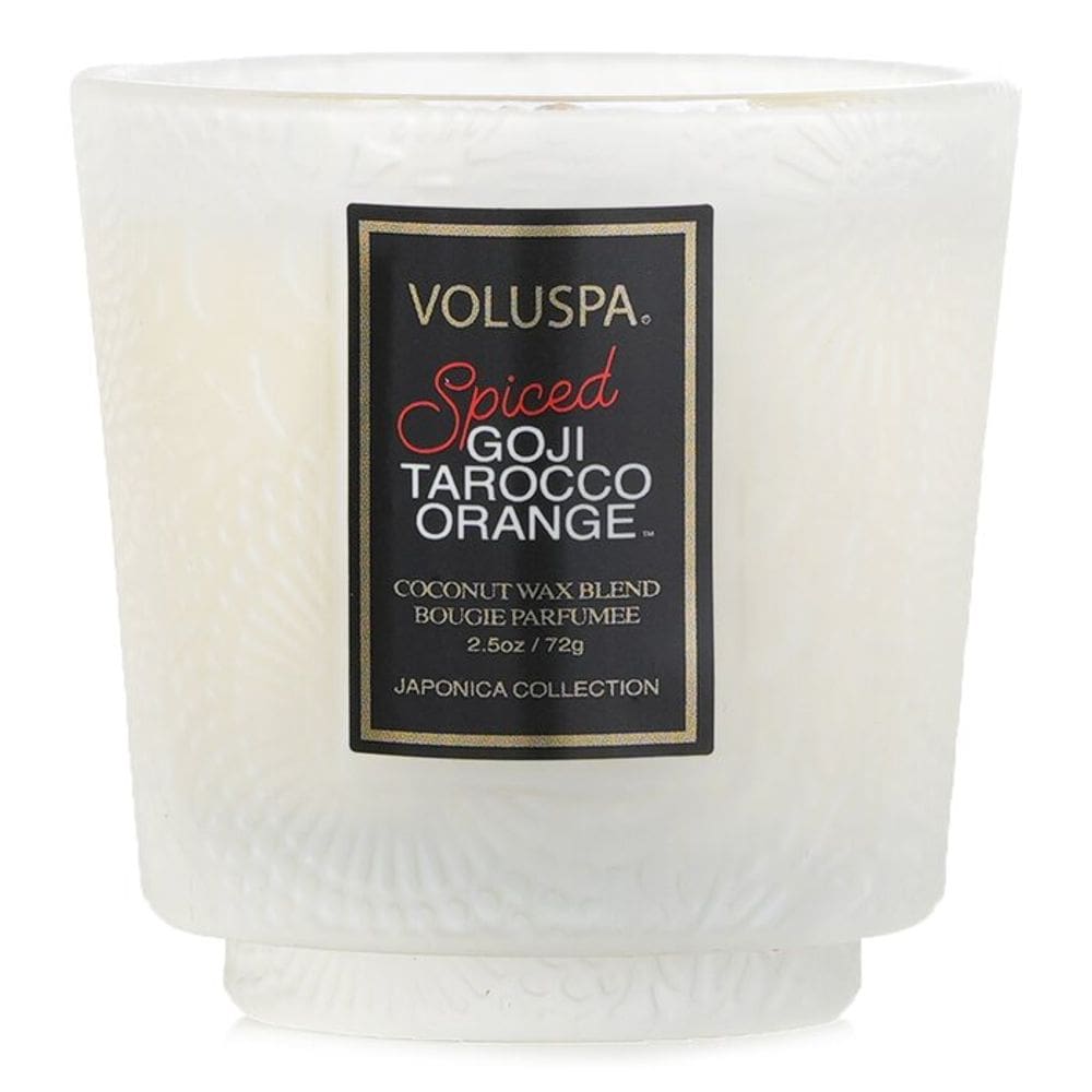 Vela Voluspa Petite Pedestal Temperada Goji Tarocco Laranja