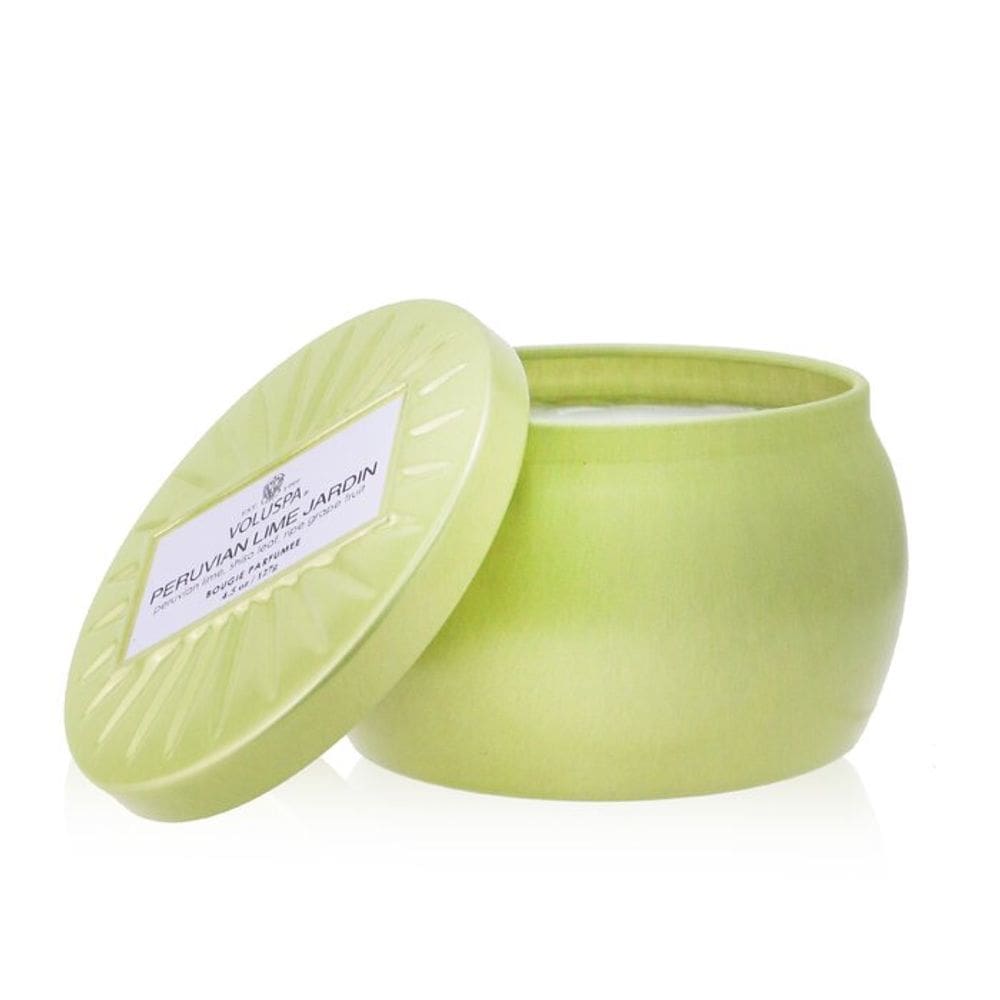 Vela Voluspa Mini Tin Peruvian Lime Jardin 25h de tempo de queima