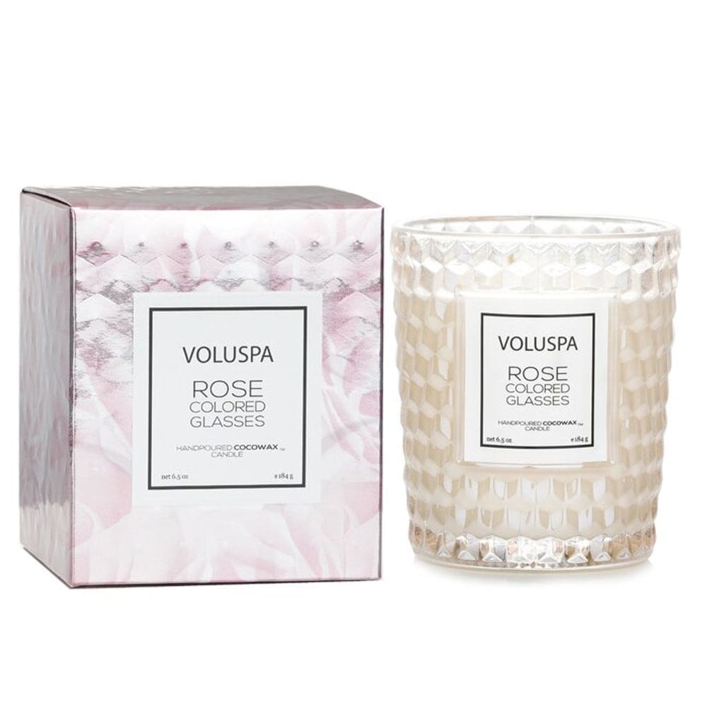 Óculos de cor rosa Voluspa Candle Scent 40h Burn Time