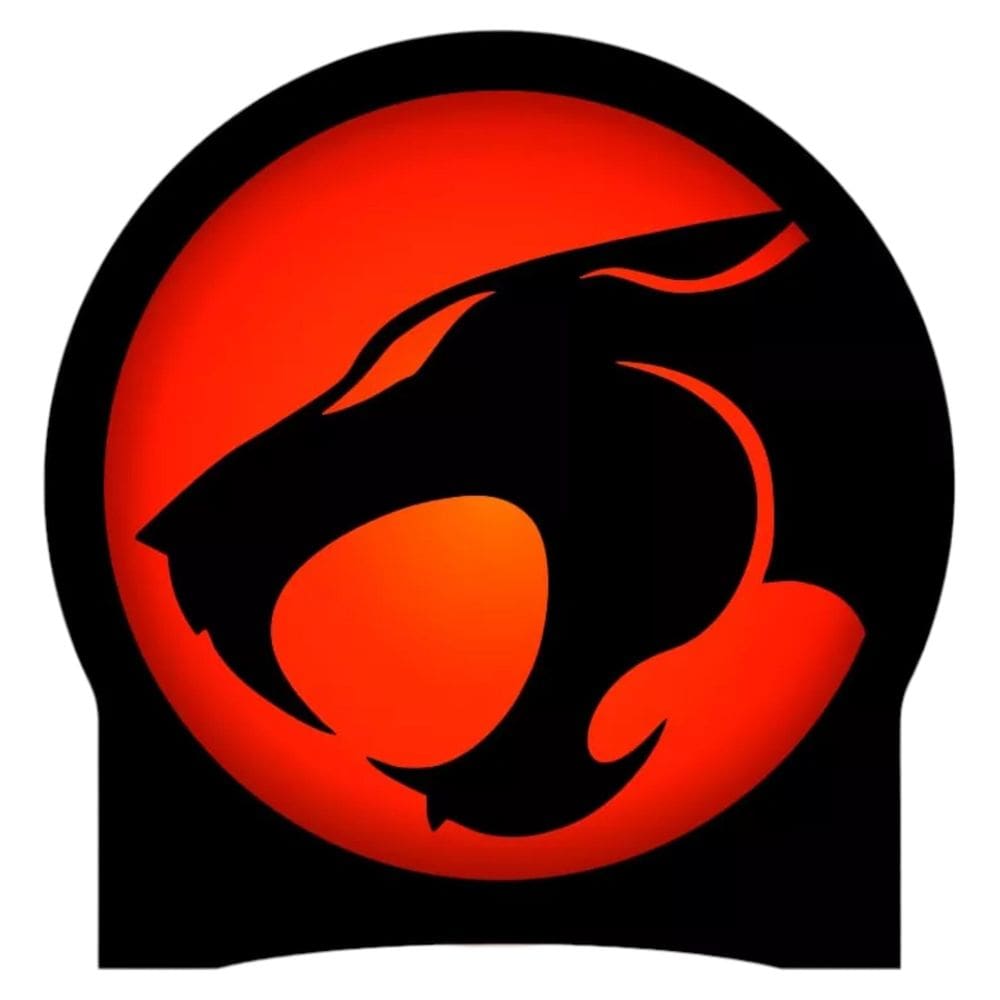 Luminária Em Mdf Circular Abajur Thundercats Portátil