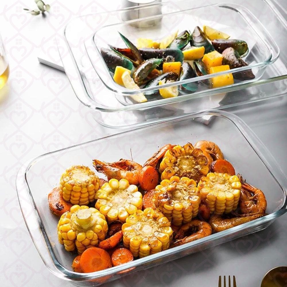 Assadeira Travessa Vidro 3L Sobremesa Lasanha Panqueca 1 Uni