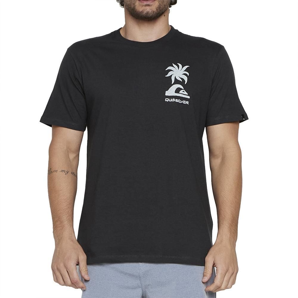 Camiseta Quiksilver Tropical Breeze SM25 Masculina Cinza
