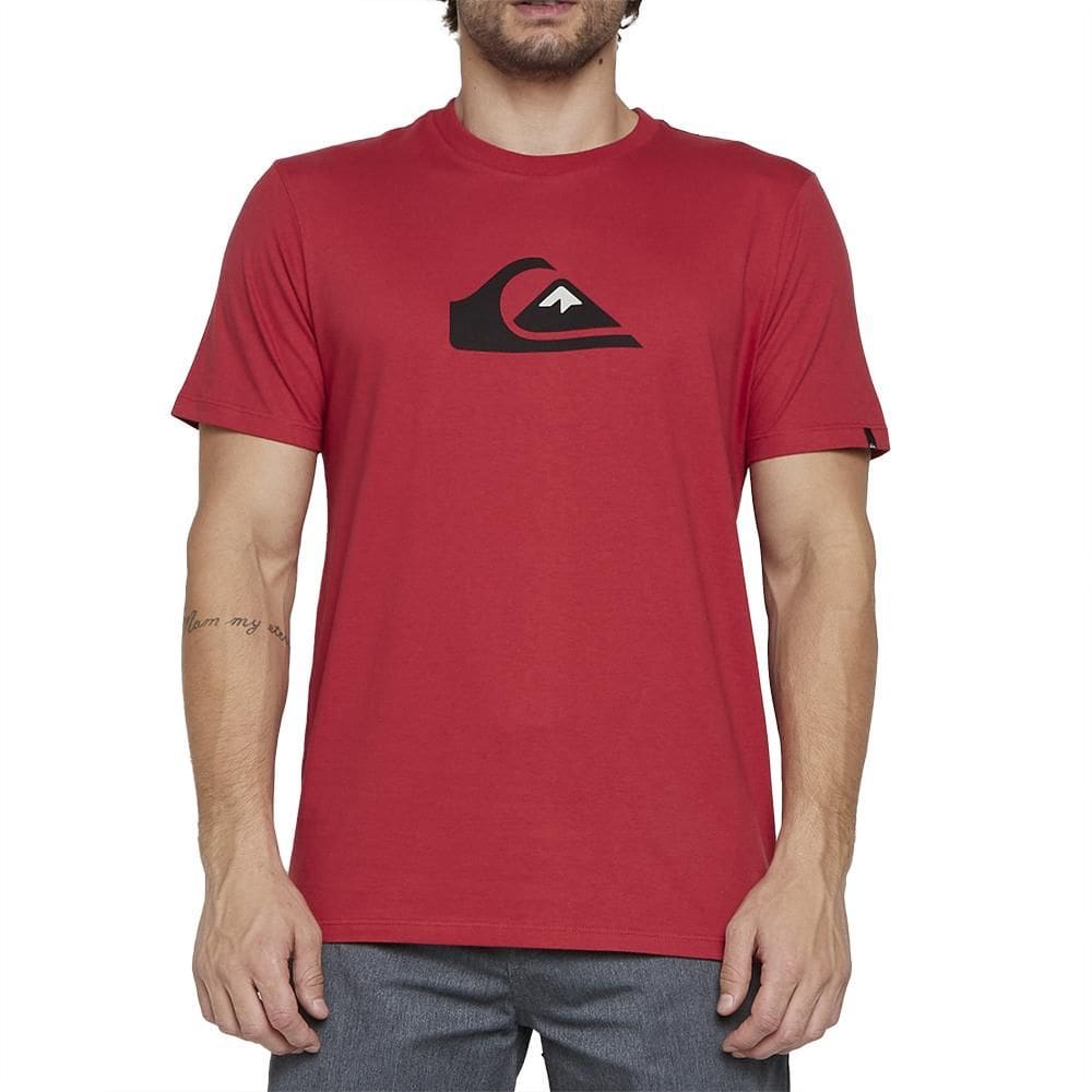 Camiseta Quiksilver Comp Logo Color SM25 Masculina Vermelho
