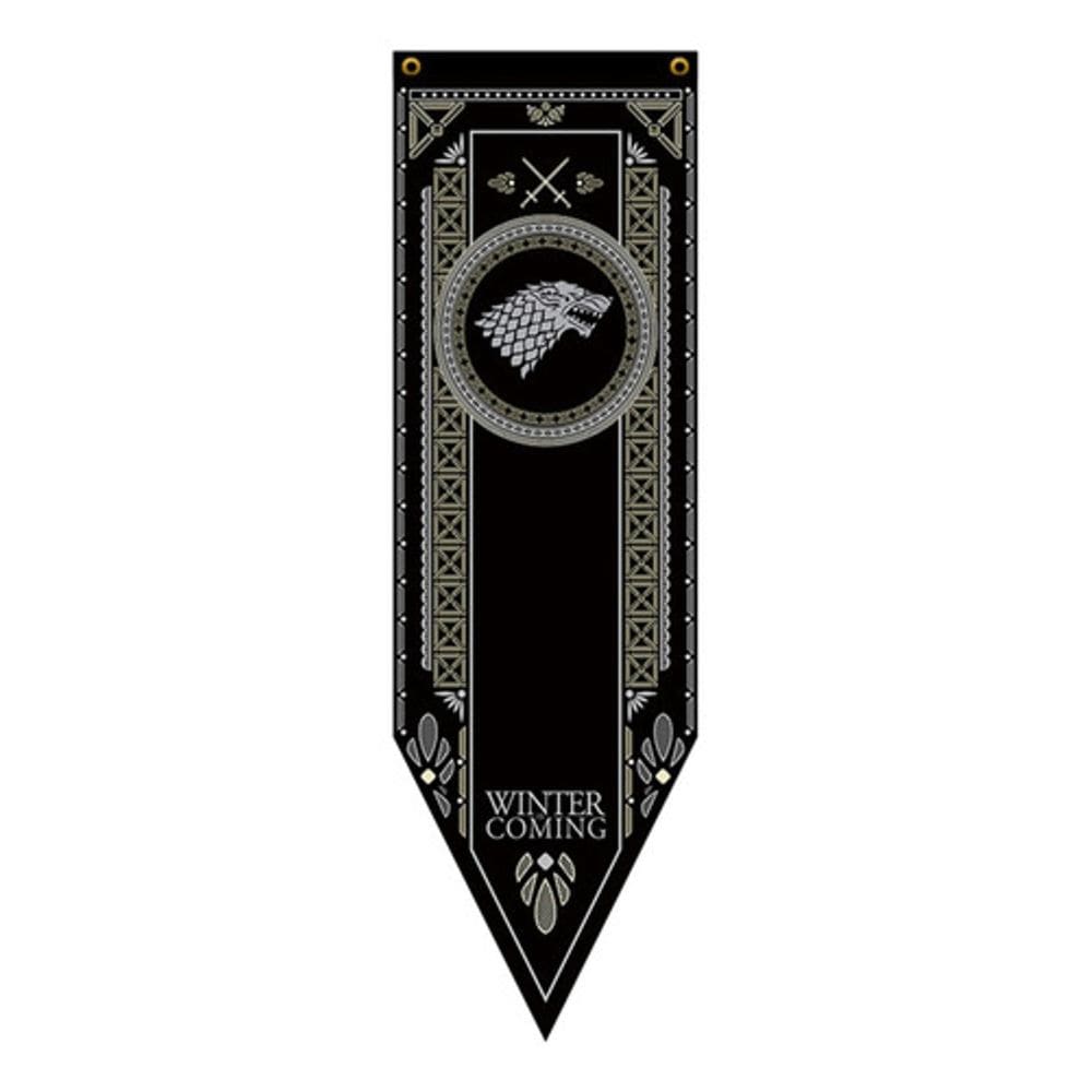 Bandeira Flâmula Com Brasão Casa Stark Game Of Thrones
