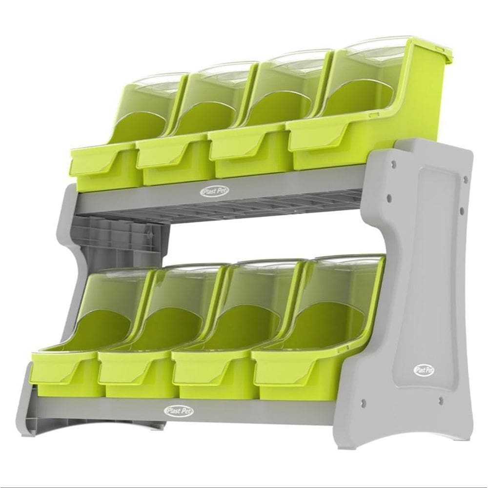 Dispenser Balcão Móvel Pdv Display 8X3,8Lts Plast Pet Verde