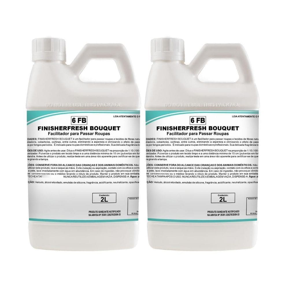 Kit 2 Finalizador Passadoria Tecido Finisherfresh Bouquet 2L
