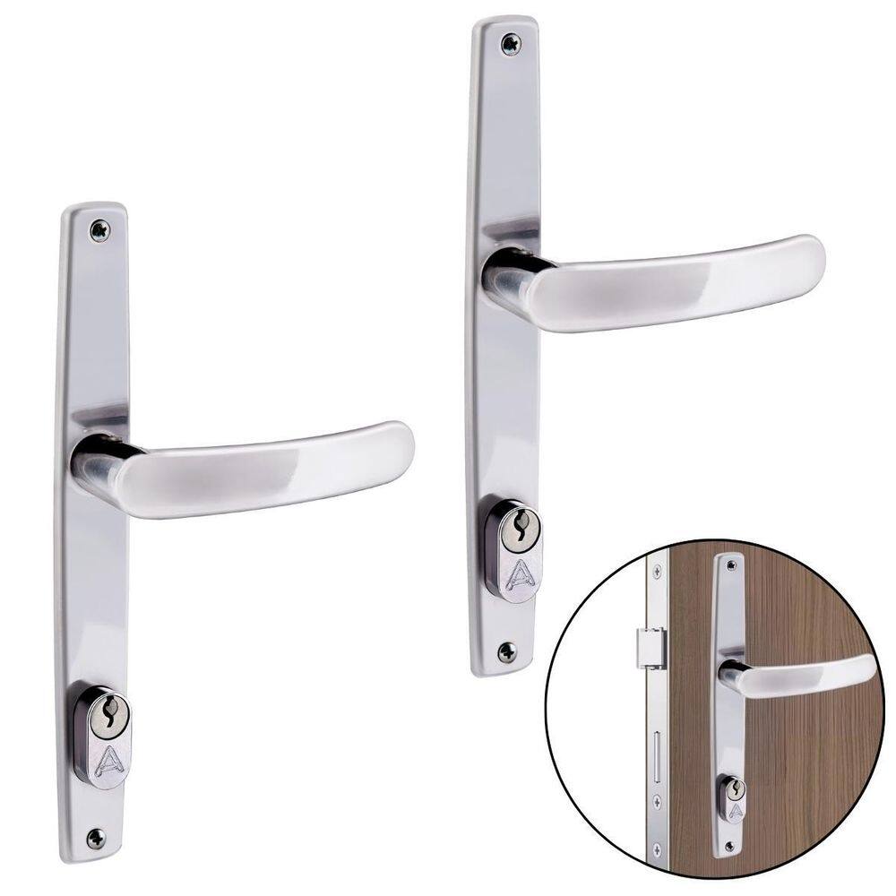 Fechadura Para Porta Externa Perfil Estretiro Aço Inox 02 Un