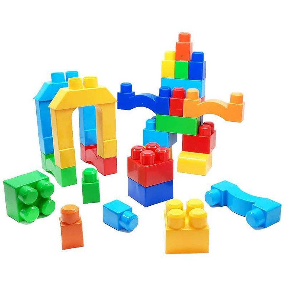 Bloco Montar Pequeno Construtor 46 Pçs Gigantes 09055
