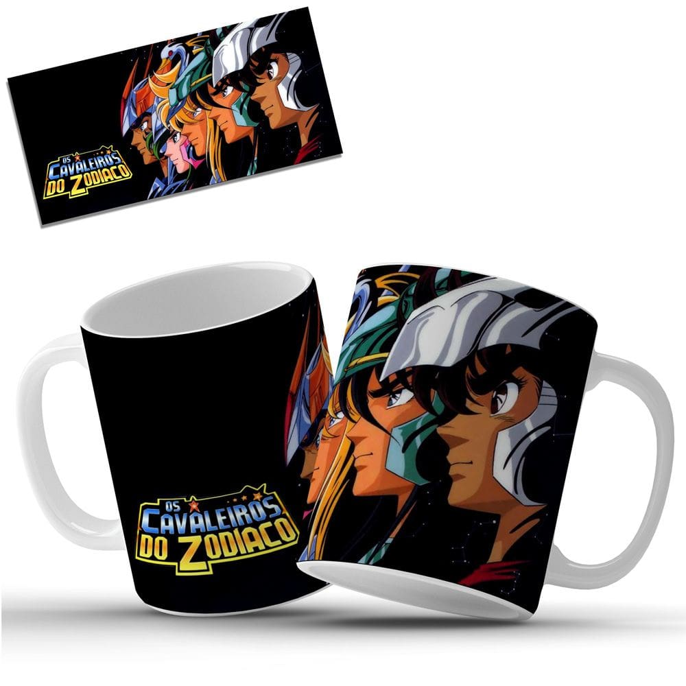 Caneca Personalizada Cavaleiros do Zodíaco CDZ