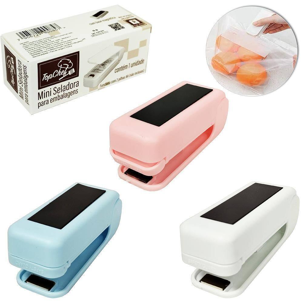 Mini Seladora Magnetica Para Lacra Embalagem A Pilha 9,5X5X4