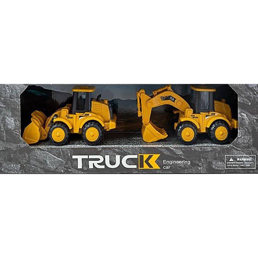 Kit 2 Carrinhos de Construção Miniatura Escala 1:50 2627-2 - Dorémi
