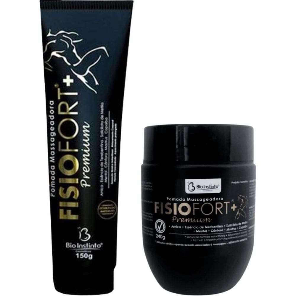 Kit Pomada Fisiofort+ Premium 150g + Fisiofort Premium 240g