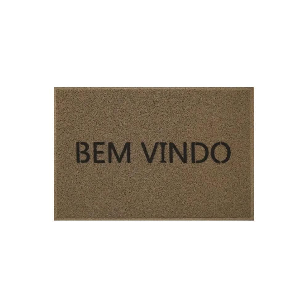Tapete Kapazi Vinil 017305BV1 40X60 Bege Bem Vindo