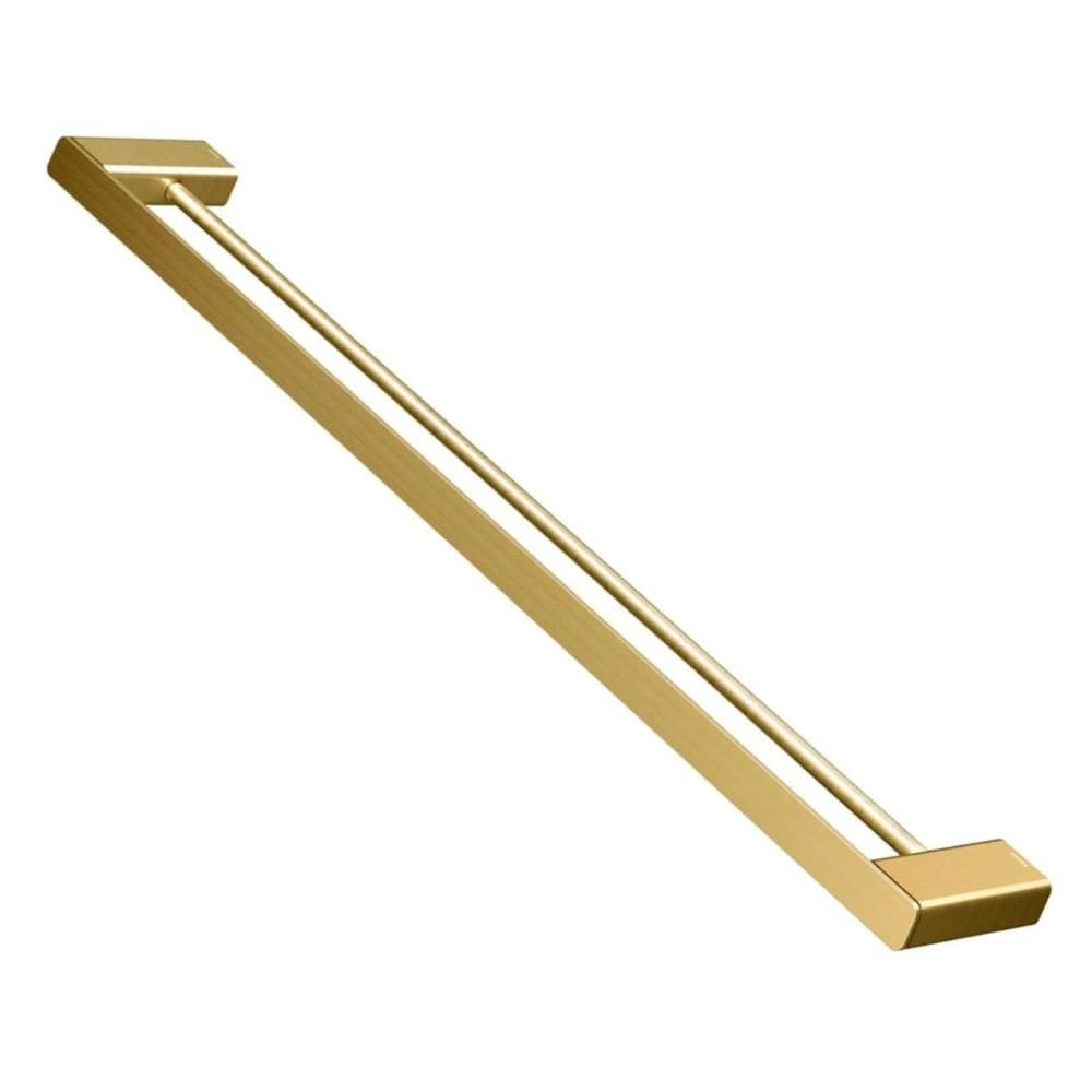 Toalheiro Barra Duplo Docol Flat 1013772 Ouro Escovado