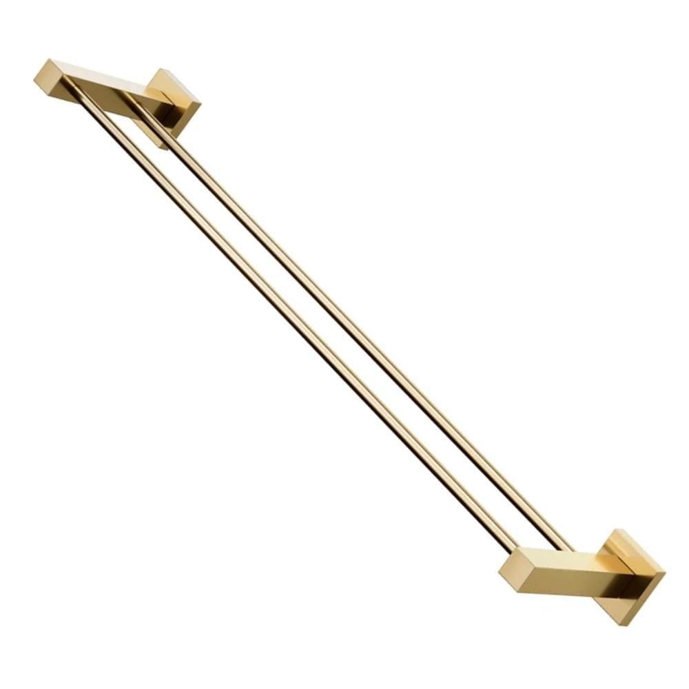 Toalheiro Barra Duplo Docol Square 641843 Ouro Polido