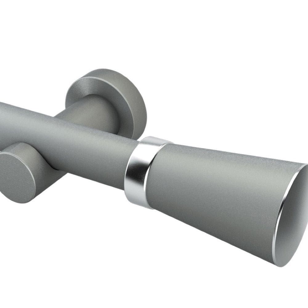 Kit Completo Varão Jade 28mm 3 Metros com 2 Emendas - Quarto ou Sala Aço